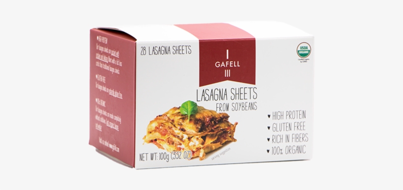 Gafell Lasagna Sheets From Soybeans, transparent png download