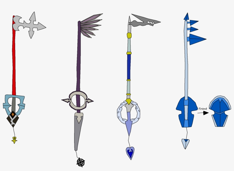 Organizationxiii Keyblades - Kingdom Hearts PNG Image | Transparent PNG ...
