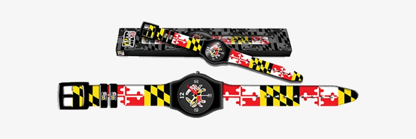 Md Flag Wristwatch - Strap, transparent png download