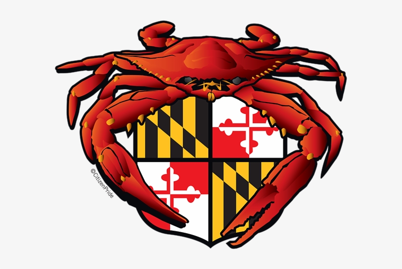 Bleed Area May Not Be Visible - Citizen Pride Maryland Red Crab Garden Flag, transparent png download