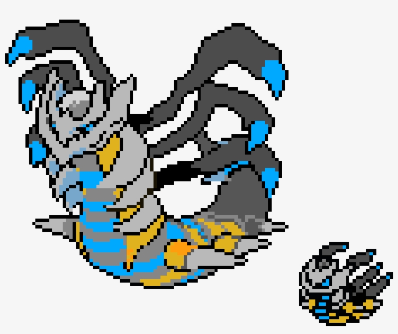Shiny Giratina - Palkia E Dialga Pokemon Platino, transparent png download