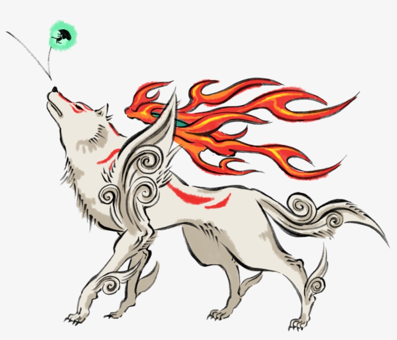 Vector Royalty Free Stock By Ghostr X On Deviantart - Okami Amaterasu Concept Art, transparent png download