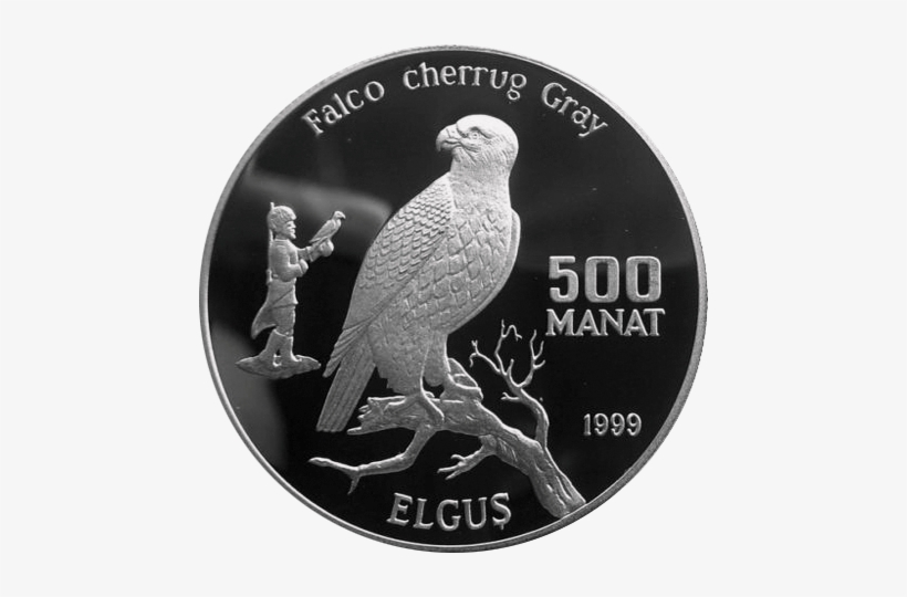 Tm 1999 500manat Falco B - Silver, transparent png download