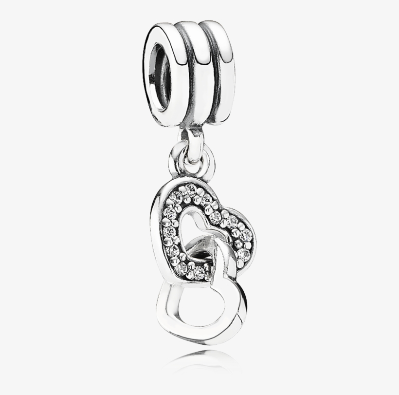 New Pandora 2014 Valentine Charm & Jewelry Collection - Pandora Interlocking Love Dangle - 791242cz, transparent png download