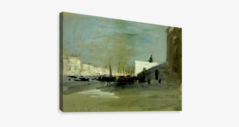 Harbour Scene In Venice Hercules Brabazon Brabazon - Fondamenta Della Salute, Venice, transparent png download