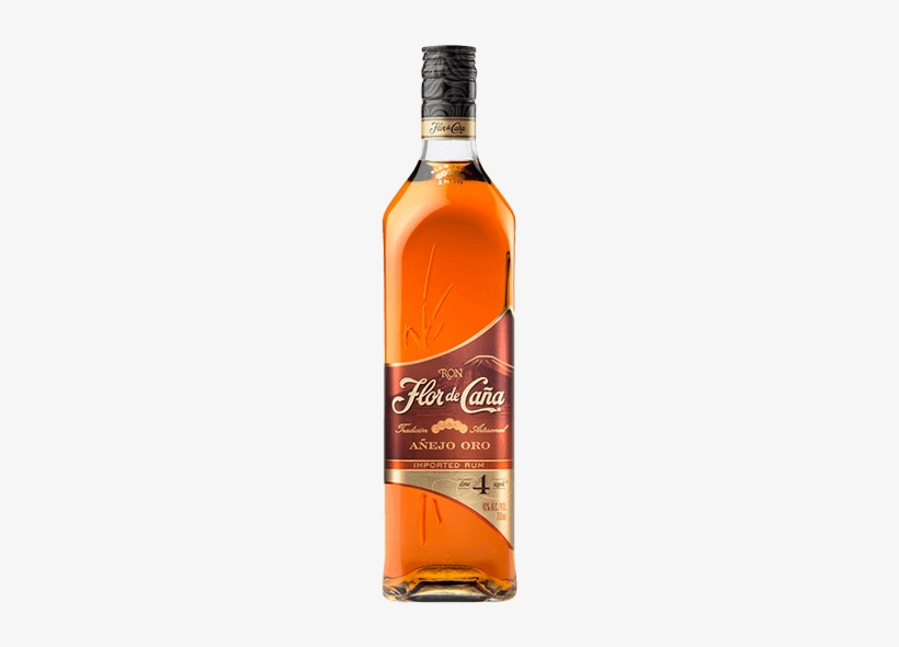 Flor De Caña 4 Year Añejo Oro - Flor De Cana, transparent png download