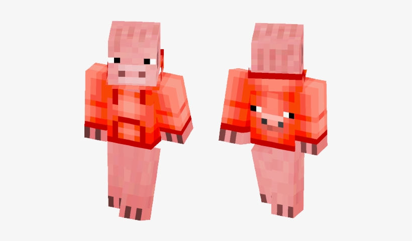 Pig In Hoodie - Minecraft, transparent png download