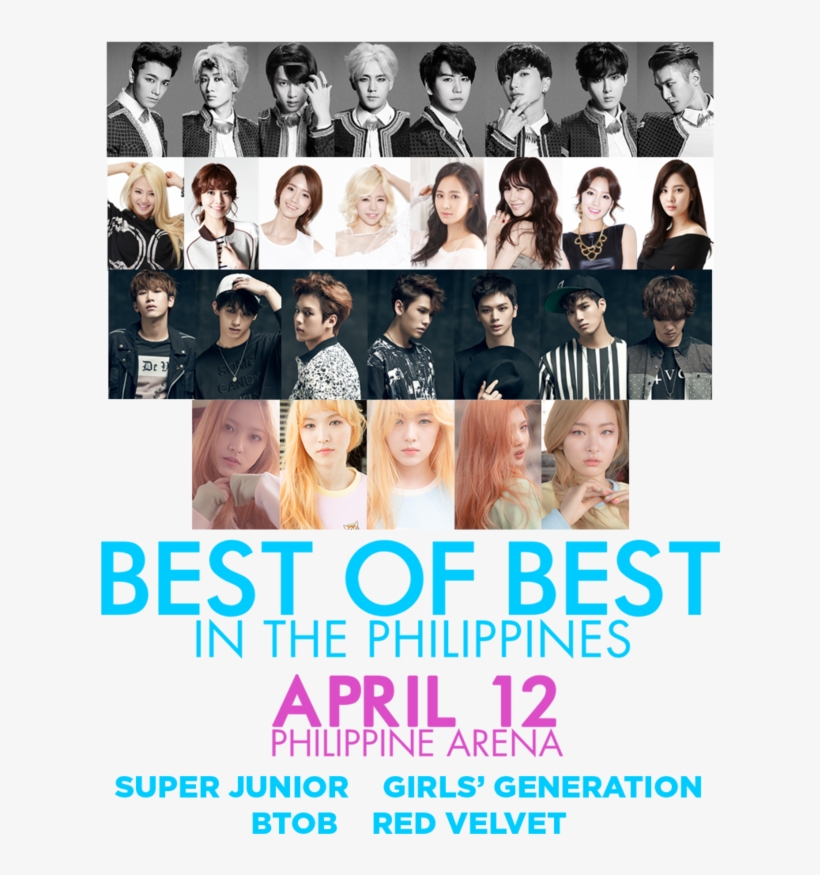 Ph Readies For Sj, Snsd, Red Velvet & Btob At 'best - Btob, transparent png download