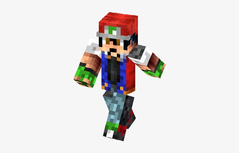 Ash Ketchum Fixed Skin - Minecraft, transparent png download