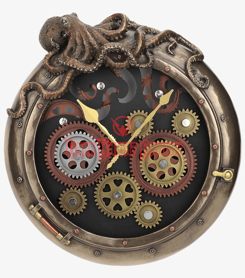 Clipart Transparent Library Png For Free Download On - Steampunk Clock Octopus, transparent png download