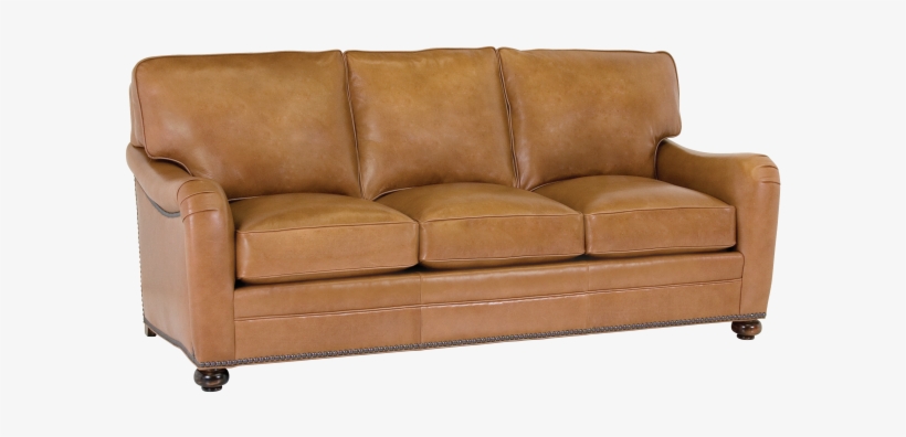 Camel Color Leather Sofa, transparent png download