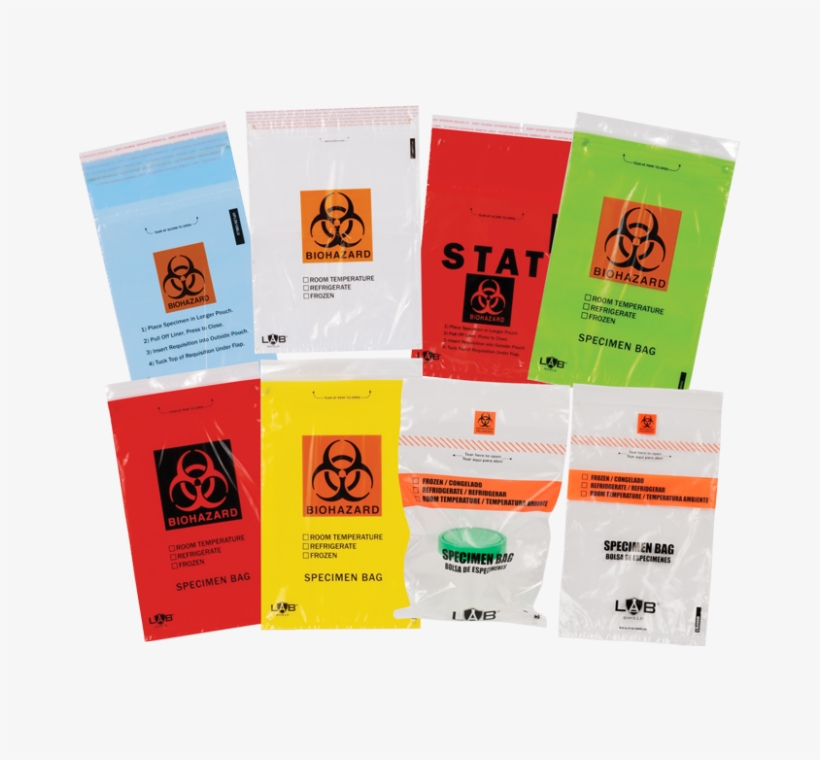 Reclosable Biohazard Specimen Transport Bags With Destroyable - Sign (semiotics), transparent png download