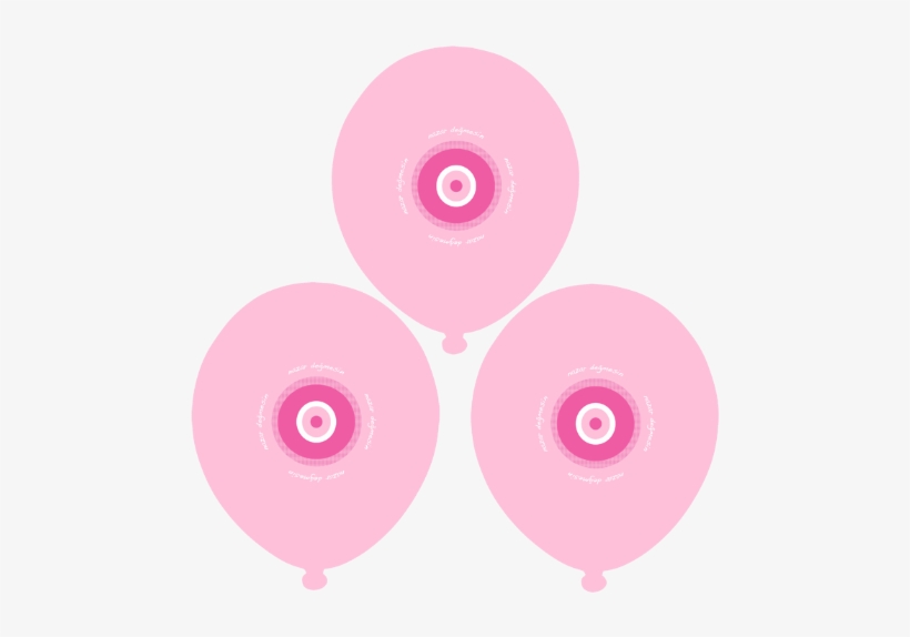 30cm Kauçuk Balon - Pembe Nazar Boncugu, transparent png download