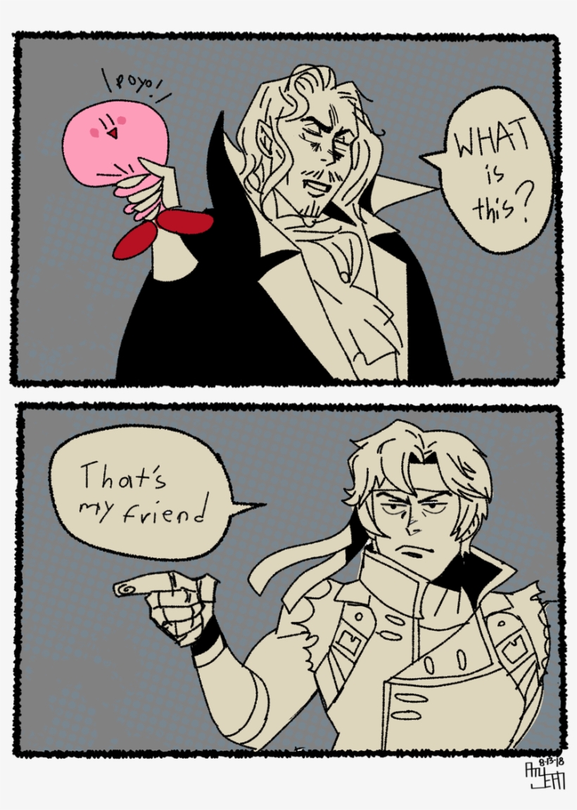 Uh Oh On Twitter - Kirby And Richter, transparent png download