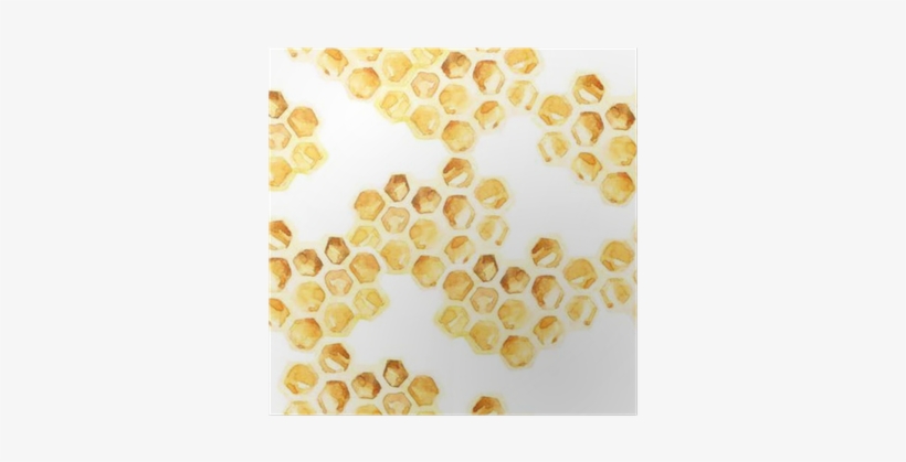 Watercolor Honeycombs Seamless Pattern Poster • Pixers® - Honeycomb Watercolor Free, transparent png download