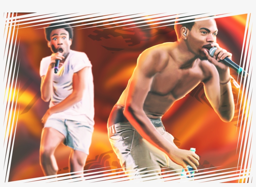 Childish Gambino And Chance The Rapper - Barechested, transparent png download