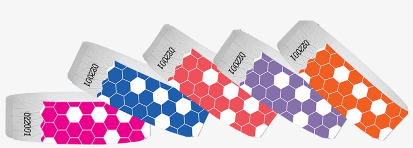 3/4 Tyvek Wristband Design Honeycomb - Wristband, transparent png download