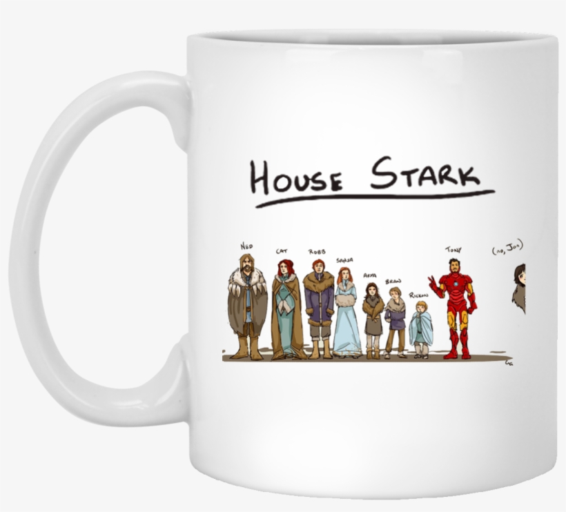 Tony Stark Game Of Thrones House Stark Mug - Game Of Thrones Houses Swords, transparent png download