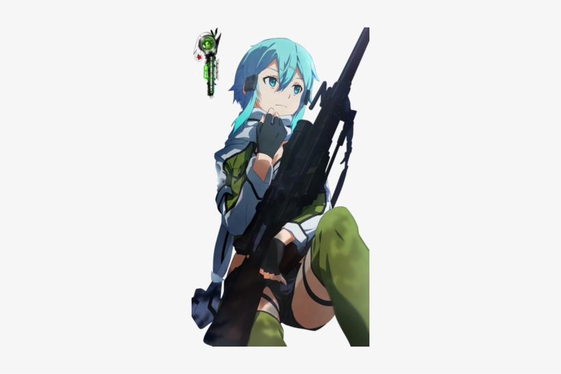 About 160 Free Commercial & Noncommercial Clipart Matching - Sinon Sword Art Online Anime, transparent png download