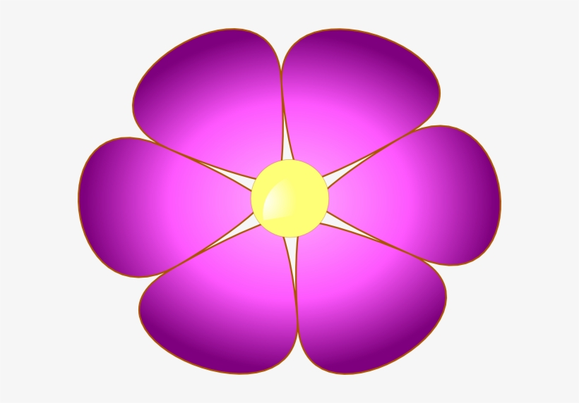 Violet Flower Clip Art - Violet Flowers Clip Art, transparent png download
