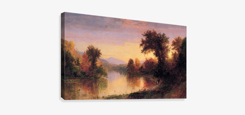 Greenwood Lake At Twilight Canvas Print - Jasper Francis Cropsey, transparent png download
