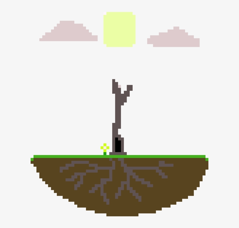 Floating Island - Яблоко Пиксель Арт, transparent png download