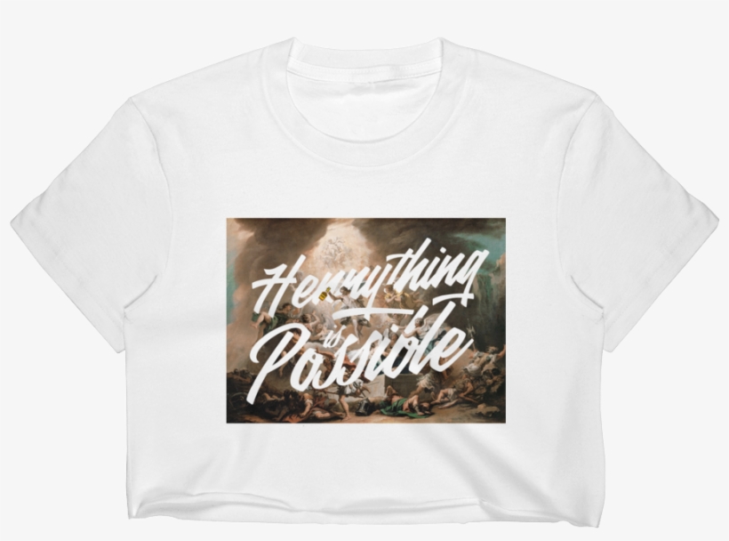 Hennything Is Possible Crop Top - Sebastiano Ricci - The Resurrection Giclee, transparent png download