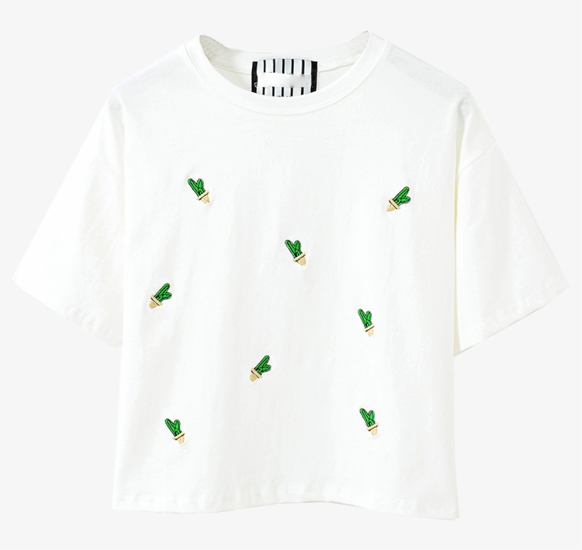 Cactus Crop Top - Sweater, transparent png download