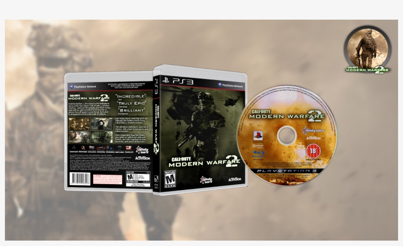 Call Of Duty Modern Warfare 2 Usa/europe Ps3 Download - Call Of Duty Modern Warfare, transparent png download
