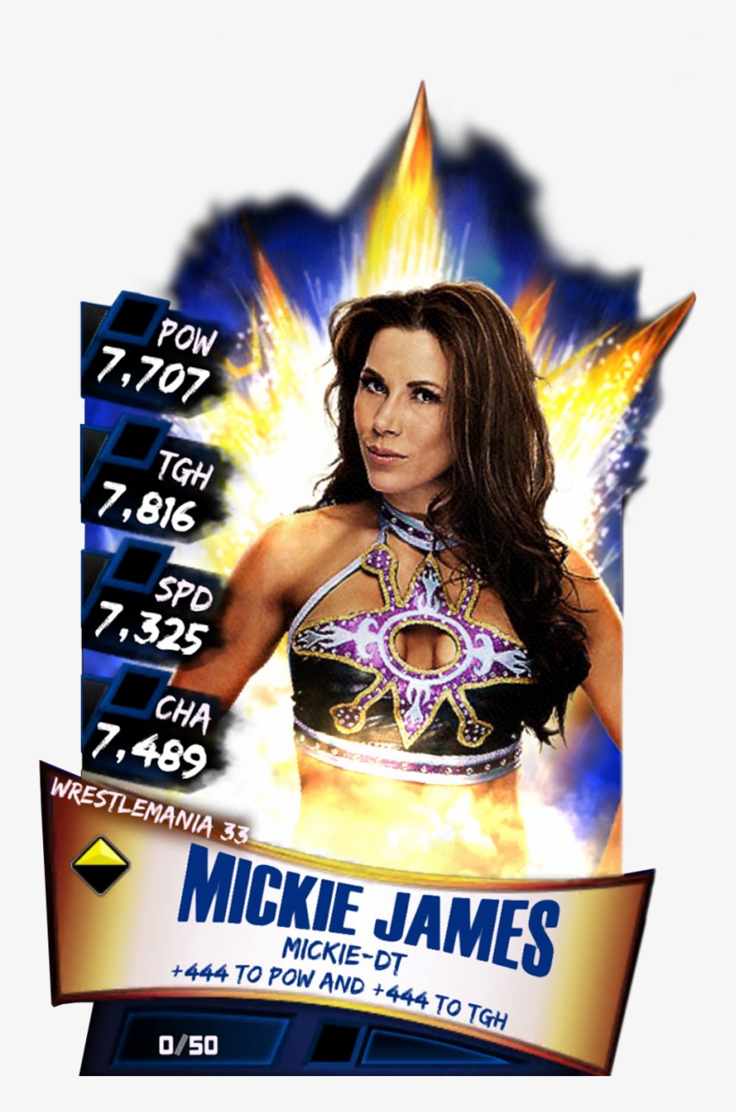 Supercard Mickiejames S3 14 Wrestlemania33 - Wwe Supercard Wrestlemania 33 Carmella, transparent png download