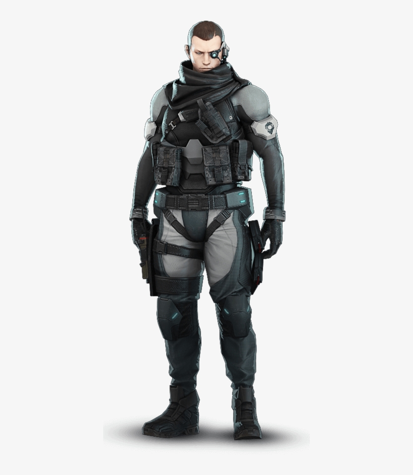 Saito Outfit 1 - Ghost In The Shell First Assault Saito, transparent png download