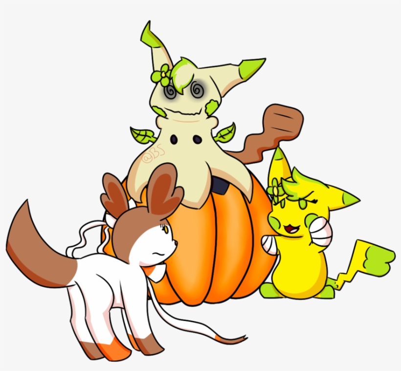 Pumpkin 3 With Pokemon Oc's By Brownsaur On Deviantart - Pokémon, transparent png download
