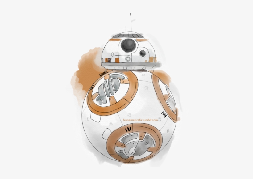 Digital Watercolored Illustration Of Bb-8 My Very First - Bb-8, transparent png download