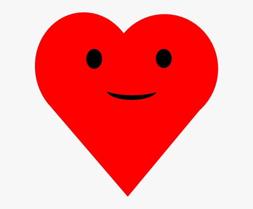 Smiley Clipart Red Heart - Lip, transparent png download