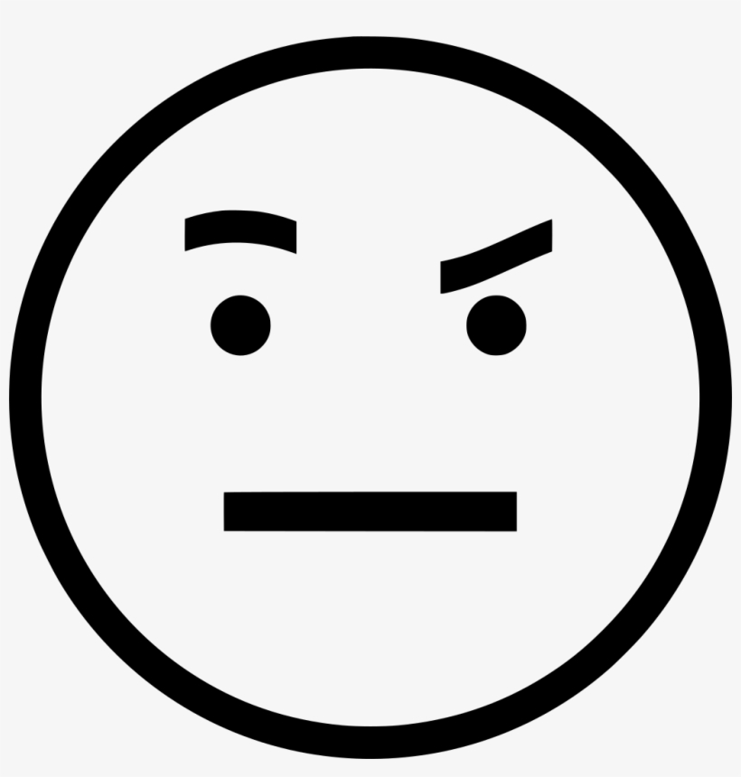 Comic,comic Faces, - Smiley Neutral, transparent png download