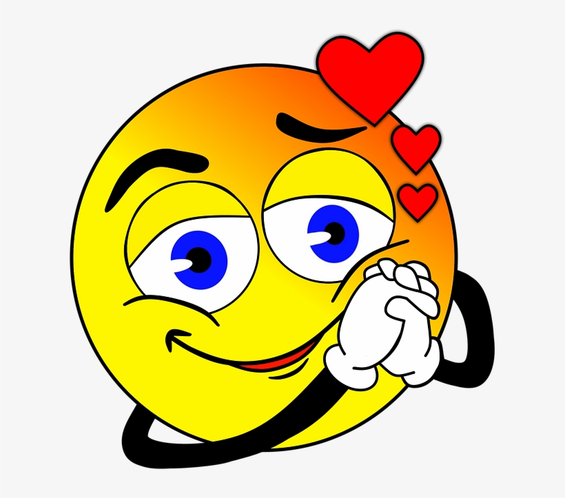 Smilie, Smiley, Love, Yellow, Face, Comic, Emotion - Love Smiley T-shirt -, transparent png download