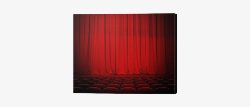 Theater Red Curtains And Seats Canvas Print • Pixers® - Theatre, transparent png download