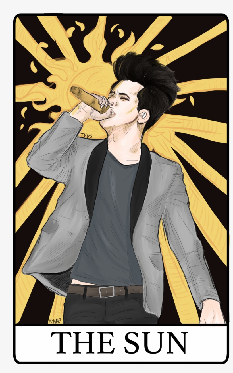 I Drew A Brendon Urie Tarot Card Type Thing And You - Poster, transparent png download