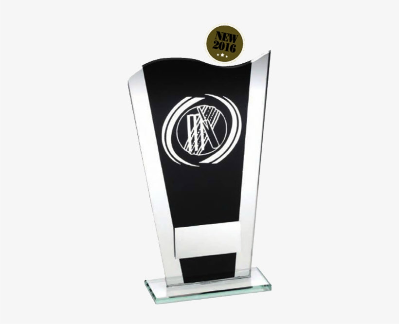 Cricket Trophy - Black Glass - Glass Cricket Trophy, transparent png download