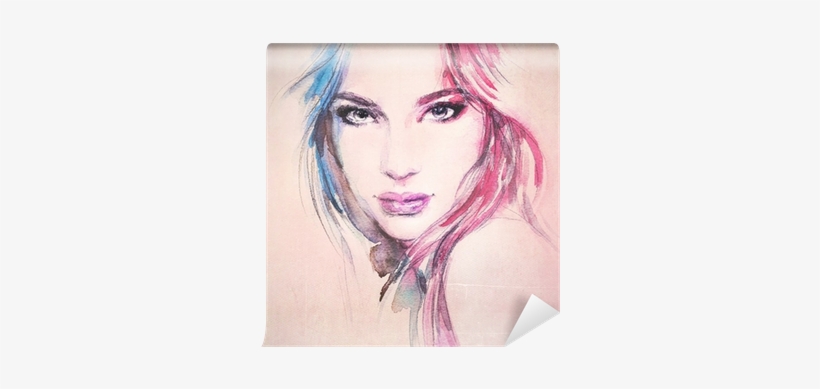 Oman Portrait - Beautiful Woman Face Painting, transparent png download