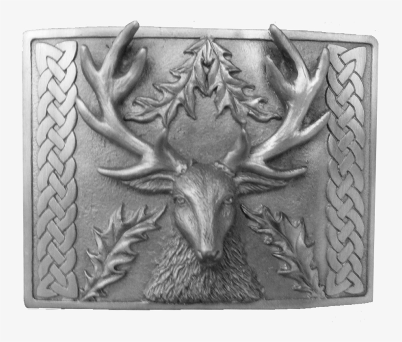 Stag Pewter 3d Belt Buckle - Belt Buckle, transparent png download