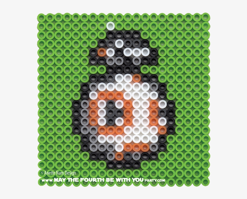 Bb-8 Perler Pattern - Perler Bead Bb8 Pattern, transparent png download