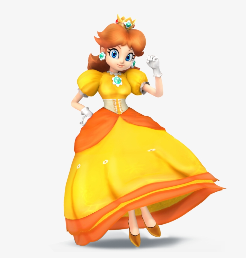 Daisy Smash Bros - Super Smash Bros Daisy Mario, transparent png download