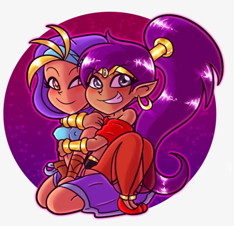 Sky And Shantae Being Total Cuties ♡♡ - Shantae X Sky, transparent png download