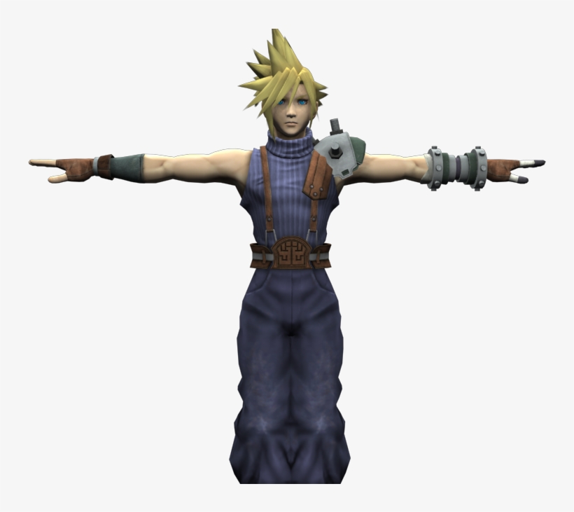 Download Zip Archive - Cloud Smash Bros Model, transparent png download
