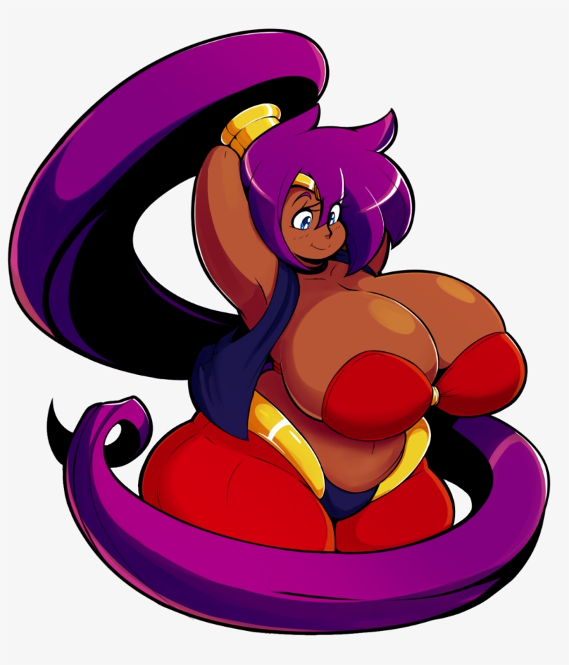 Half-genie Hero Shantae And The Pirate's Curse Shantae - Shantae Big Boobs, transparent png download