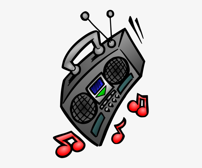 Free Boombox Clip Art - Stereo Clipart, transparent png download
