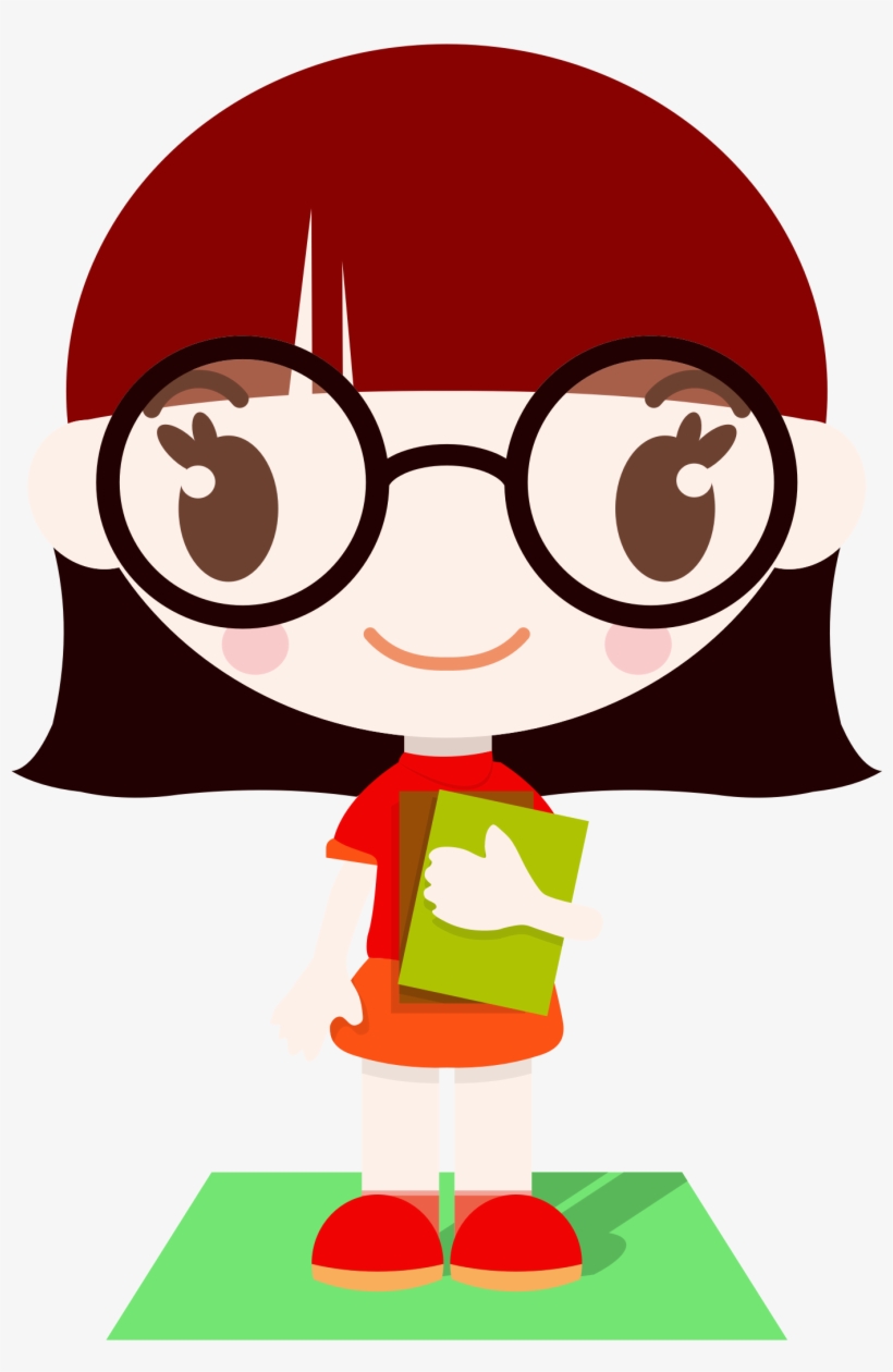 Anime - Girl Nerd Clipart, transparent png download