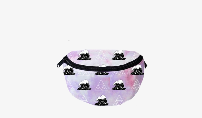 Wave Print Fanny Pack - Coffee Table, transparent png download