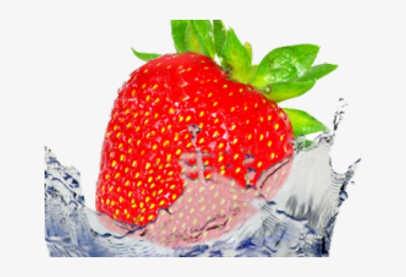 Fruit Water Splash Png Transparent Images - Strawberry In Water Png, transparent png download
